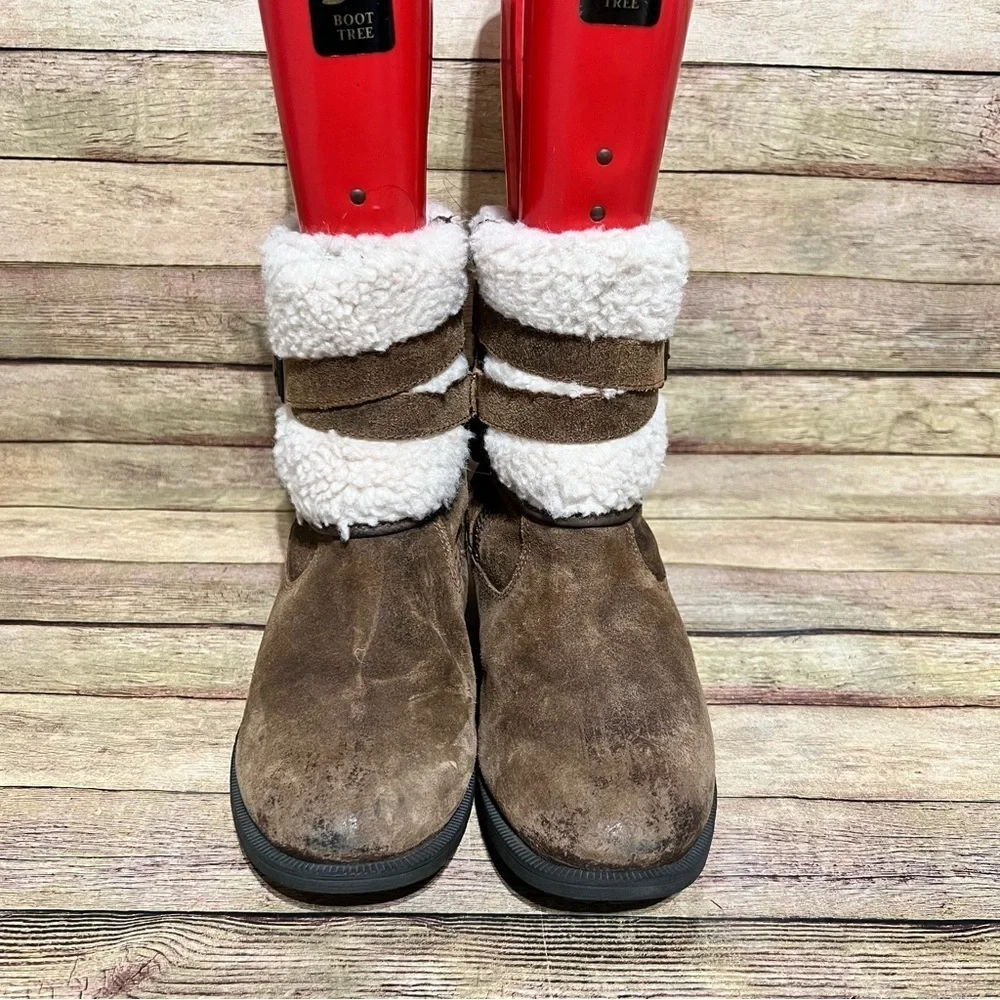 Ugg Brown Leather Blayne Ankle Boots